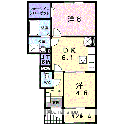 アムールIIの間取り写真