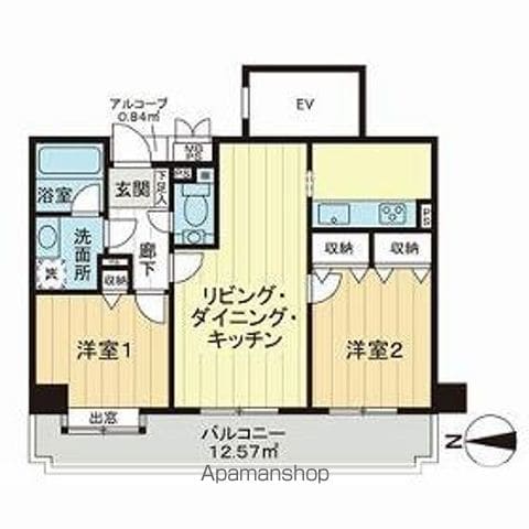 ライオンズガーデン三鷹第2の間取り写真