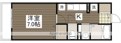 エスポワール[1K/27.18m2]の間取図