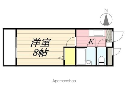 メゾン・ド・ルノン[1K/23.2m2]の間取図
