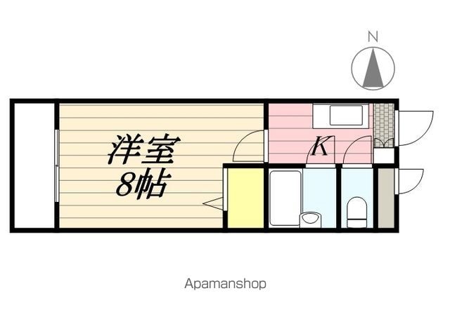メゾン・ド・ルノン[1K/23.2m2]の間取図