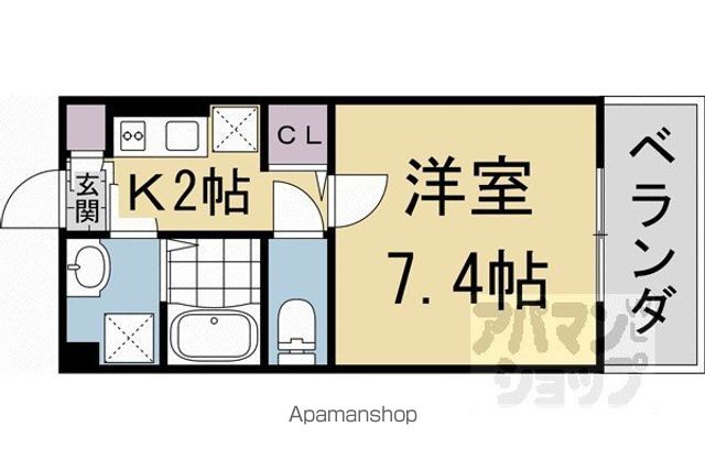 ALPHA鴨川の間取り写真