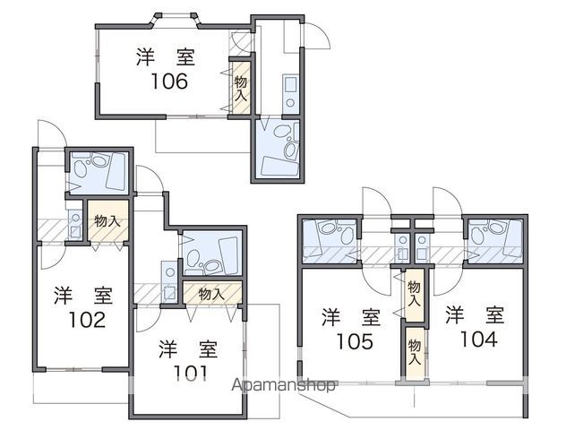 レオパレス別府２ 201 ｜ 福岡県福岡市城南区別府６丁目25-13（賃貸アパート1K・2階・17.43㎡） その2