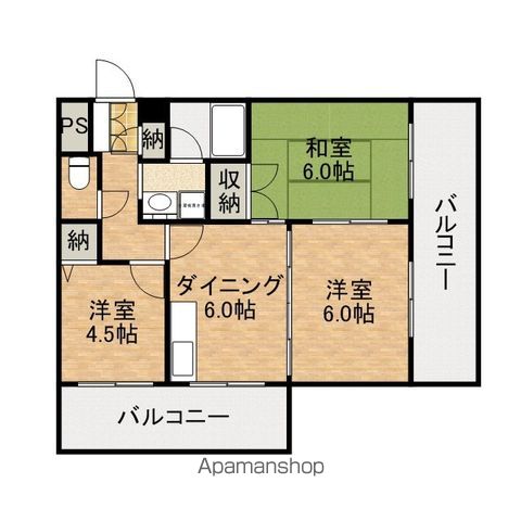 第一玉造マンションの間取り写真