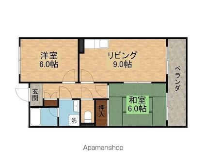 ＮｅｏＭｉｌｌｅｎｎｉｕｍ[2LDK/47.97m2]の間取図