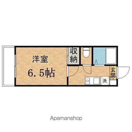 グランドール井上[1K/20m2]の間取図