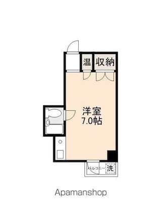 Ｒ・太田ハイム[1R/16.6m2]の間取図