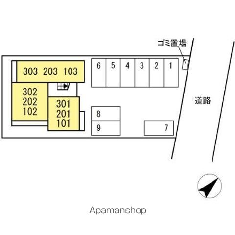 ＤーＨＩＬＬＳ小松 302 ｜ 静岡県浜松市浜名区小松1028（賃貸アパート1LDK・3階・41.07㎡） その22