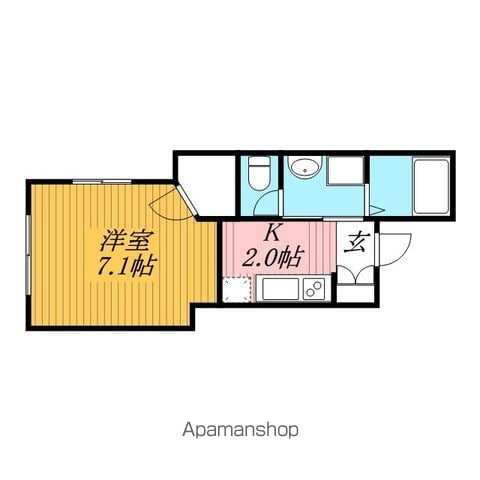 【千葉市花見川区花園のハイツの間取り】