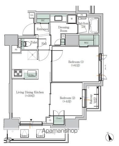 ONE ROOF RESIDENCE ASAKUSABASHIの間取り写真