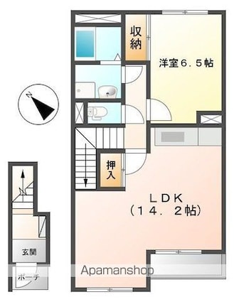 スターテラス２２[1LDK/50.48m2]の間取図