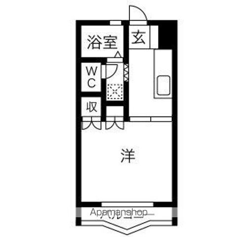 岐阜市太郎丸北郷のマンションの間取り