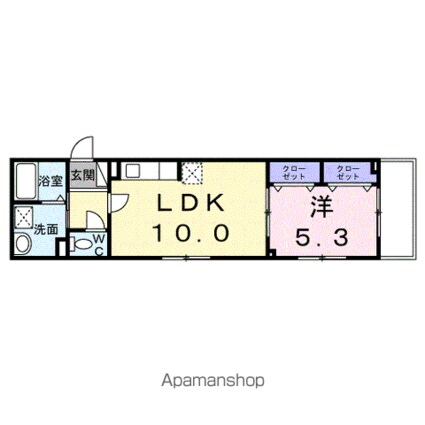 Ｃａｓａ南千住[1LDK/38.4m2]の間取図