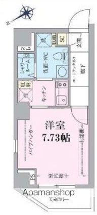 Ｃｉｔｙ　Ｃｒｅａｔｉｏｎ　Ｓｋｙ[1K/25.27m2]の間取図