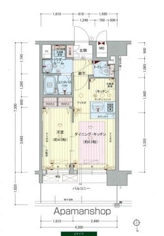 プレサンス難波元町の間取り写真