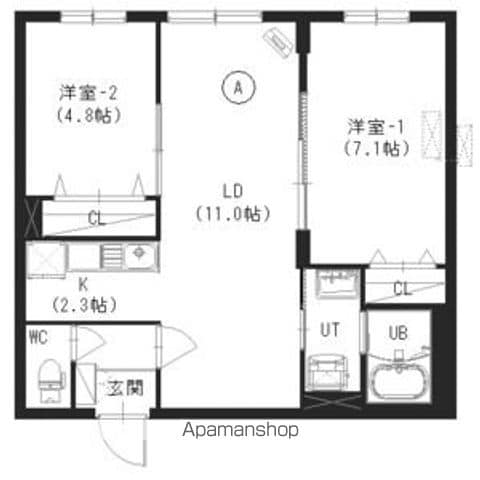 レクスベイル発寒の間取り写真
