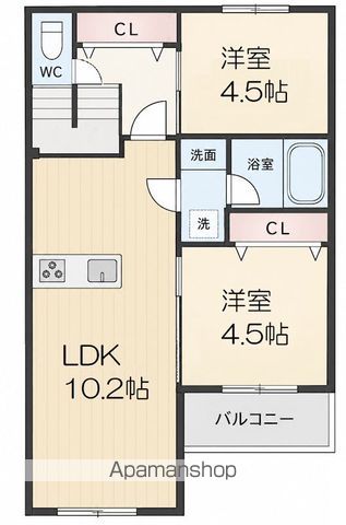 LUNON TERRACE MATSUBARA(ルノンテラスマツの間取り写真