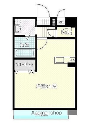 なかよしマンション塩上[1K/30.03m2]の間取図