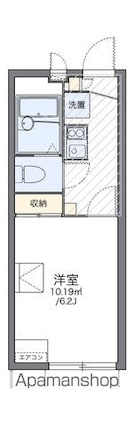 レオパレスエクセル岡本[1K/19.87m2]の間取図