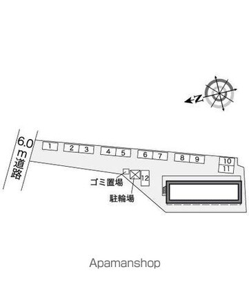 レオパレスソリチュード[1K/31.05m2]の配置図