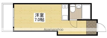 セントラルコーポ橋本[1R/16.39m2]の間取図