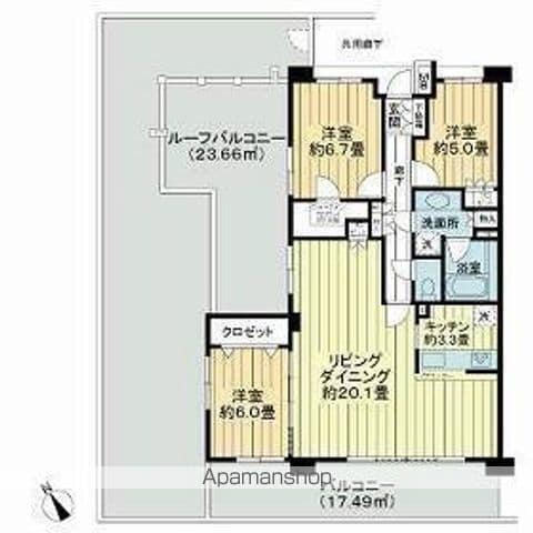 パークホームズ西船橋サウスの間取り