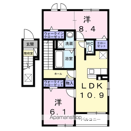 リミテッドⅠ[2LDK/61.14m2]の間取図