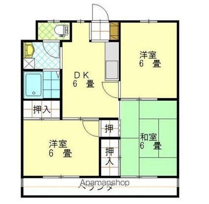 藤マンション[3DK/52.99m2]の間取図