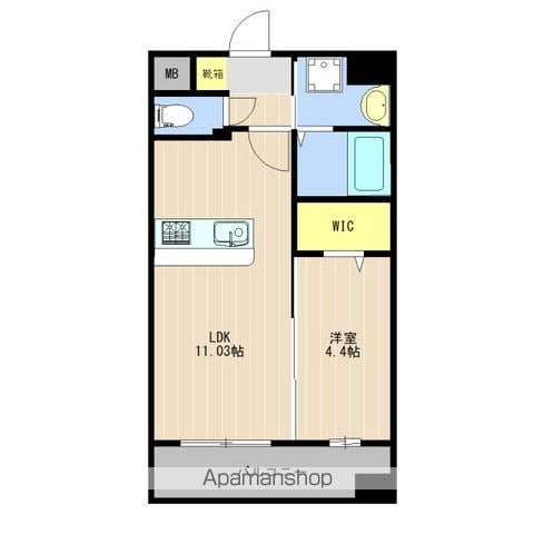 LIBTH新町SOUTHの間取り写真