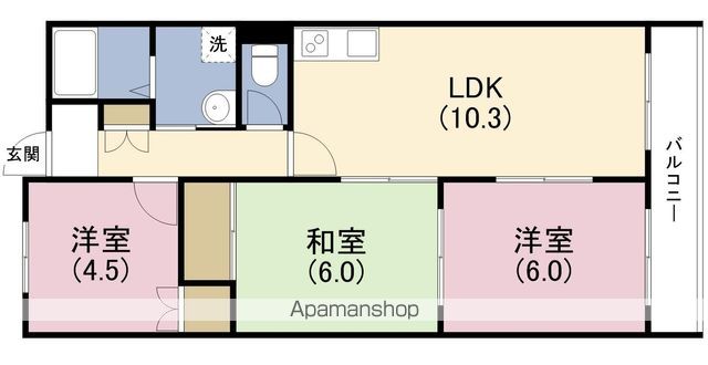 大拓ハイツ3の間取り写真