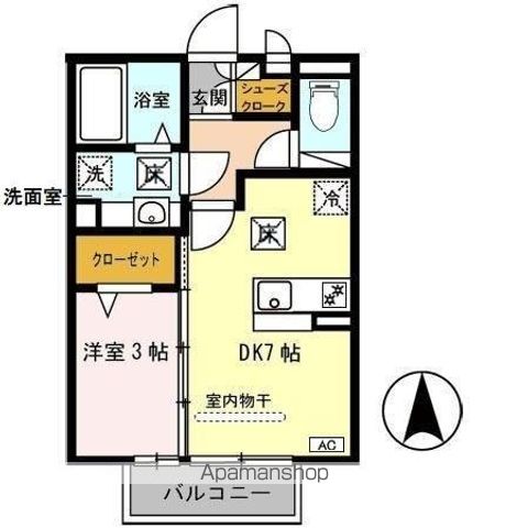 ラ・フルール西高松の間取り写真