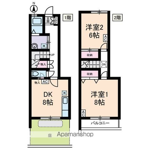 【杉並区和田のテラスの間取り】