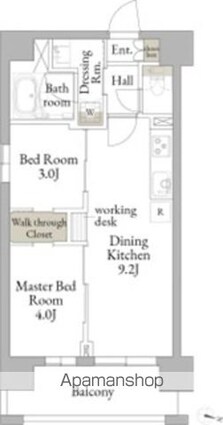 ＬｉｖｅＣａｓａ日暮里ＥＡＳＴ[2DK/38.7m2]の間取図