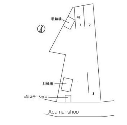 シティーコート上幟町[1LDK/40.03m2]の配置図