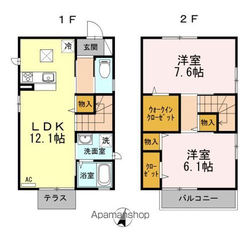 グレイス稲里 Aの間取り写真