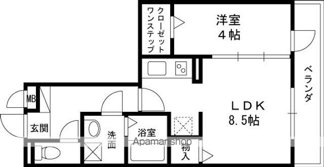 アーバンハイツ段上の間取り写真