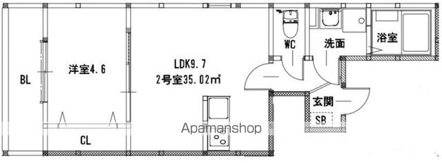 SUNMARK京町本丁の間取り写真