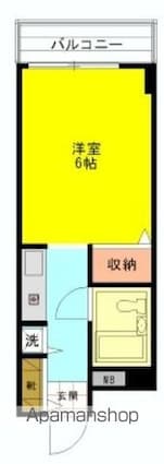 東京都練馬区豊玉北２丁目[1K/21.07m2]の間取図