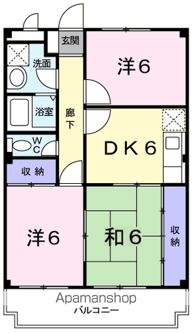 シャトークレールの間取り写真