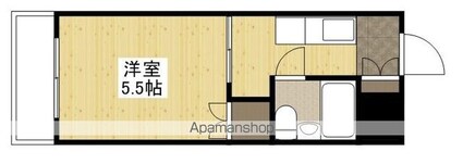 舟入　松尾ビル[1K/15.98m2]の間取図