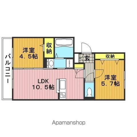 クレセントM Vの間取り写真