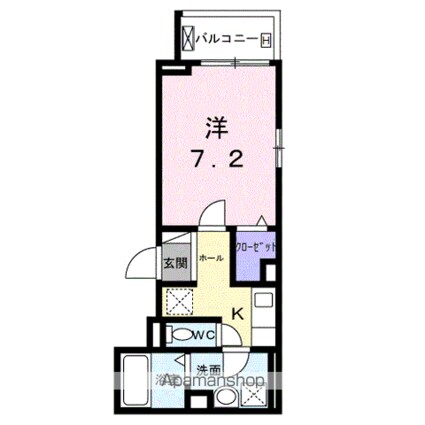 エルグ２[1K/26.95m2]の間取図