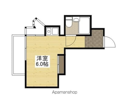 木村ビル[1R/16.74m2]の間取図
