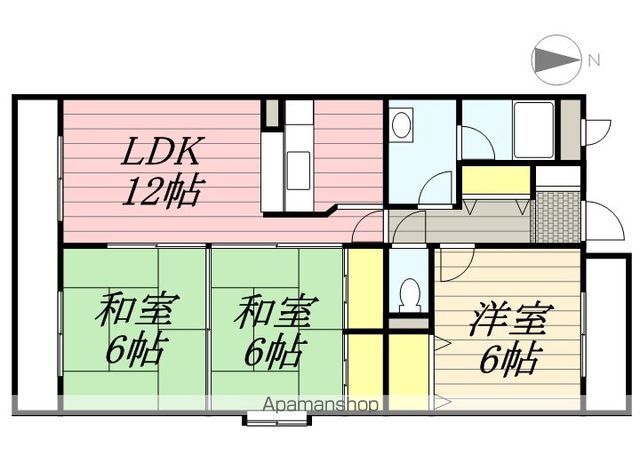 【福岡市東区三苫のマンションの間取り】