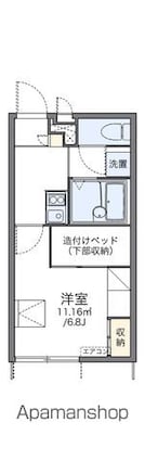 レオパレスエクセレンス[1K/20.28m2]の間取図