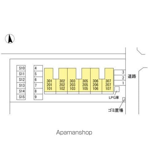 グレード　Ⅴ 105 ｜ 福島県郡山市富久山町久保田字郷花10（賃貸アパート1LDK・1階・44.32㎡） その18