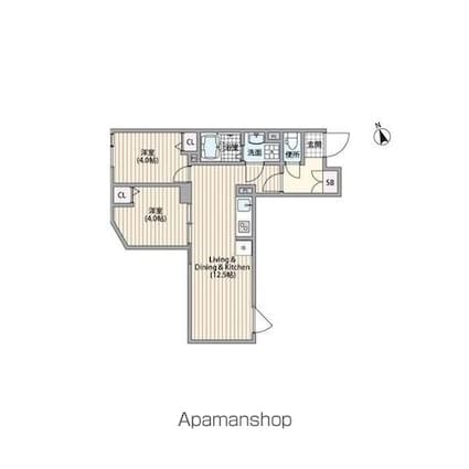 ＨＪクラウンⅠ[2LDK/44.77m2]の間取図