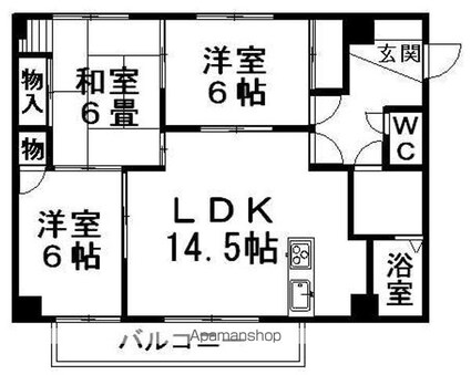 サンセール山越[3LDK/71.28m2]の内装6