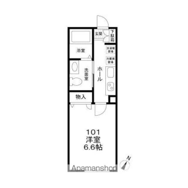 Ｆｏｒｅｓｔ　Ｔｅｒｒａｃｅ[1K/23.17m2]の間取図