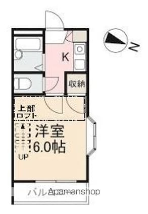 福岡レジデンスＢ[1K/18m2]の間取図